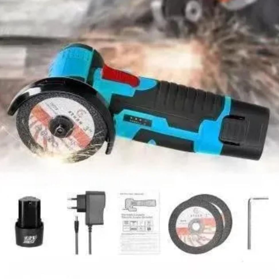 Болгарка мини аккумуляторная HILDA УШМ 12В с АКБ и зарядным (2051159766) - фото 4