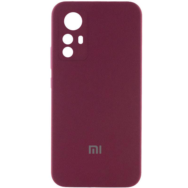 Протиударний Чохол Silicone Cover Lakshmi Full Camera (AAA) with Logo для Xiaomi Redmi Note 12S Plum