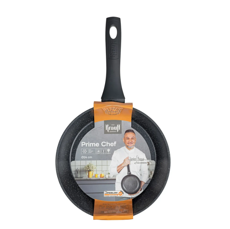 Набір глибоких сковорідок Krauff Prime Chef 24/26/28 см (55-333-530) - фото 3 Набір глибоких сковорідок Krauff Prime Chef 24/26/28 см (55-333-530) - фото 3