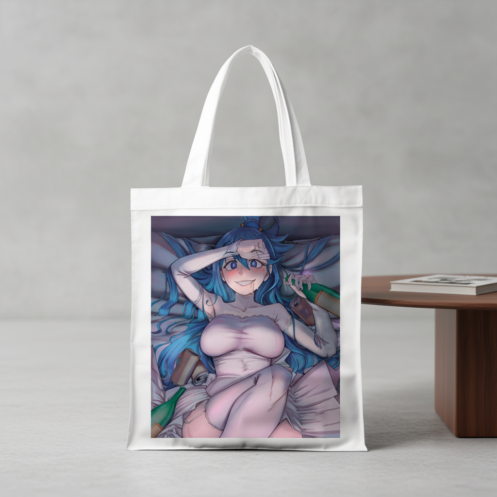 Сумка-шопер KonoSuba Аква из габардина Белый (26729)