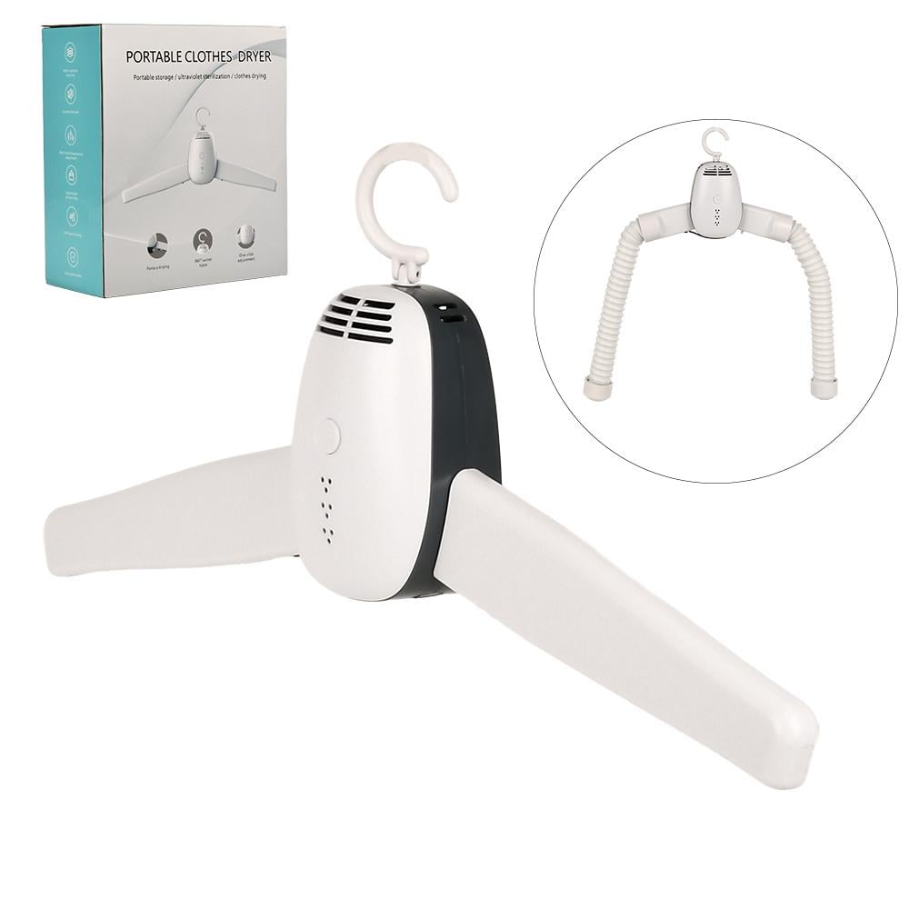 Вішалка-сушарка електрична дорожня Stenson YGH-008 150W з насадками для одягу та взуття 32х11х25 см Білий (R97694) - фото 4