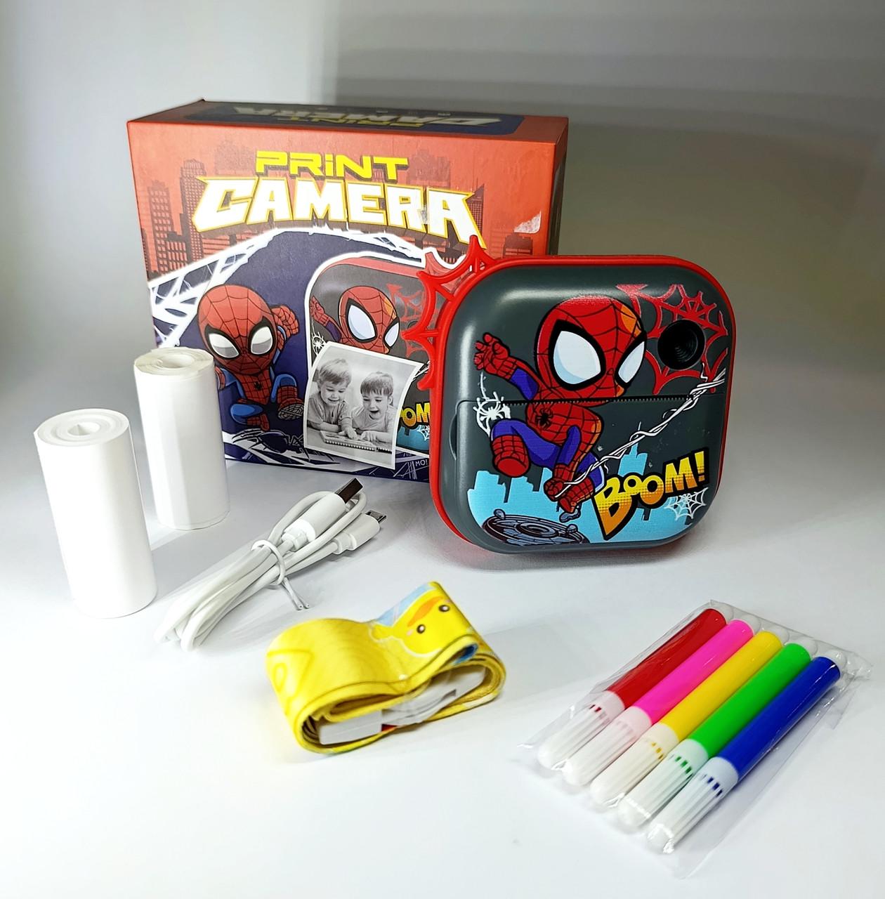 Фотоаппарат детский Спайдермен с термопринтером - фото 5