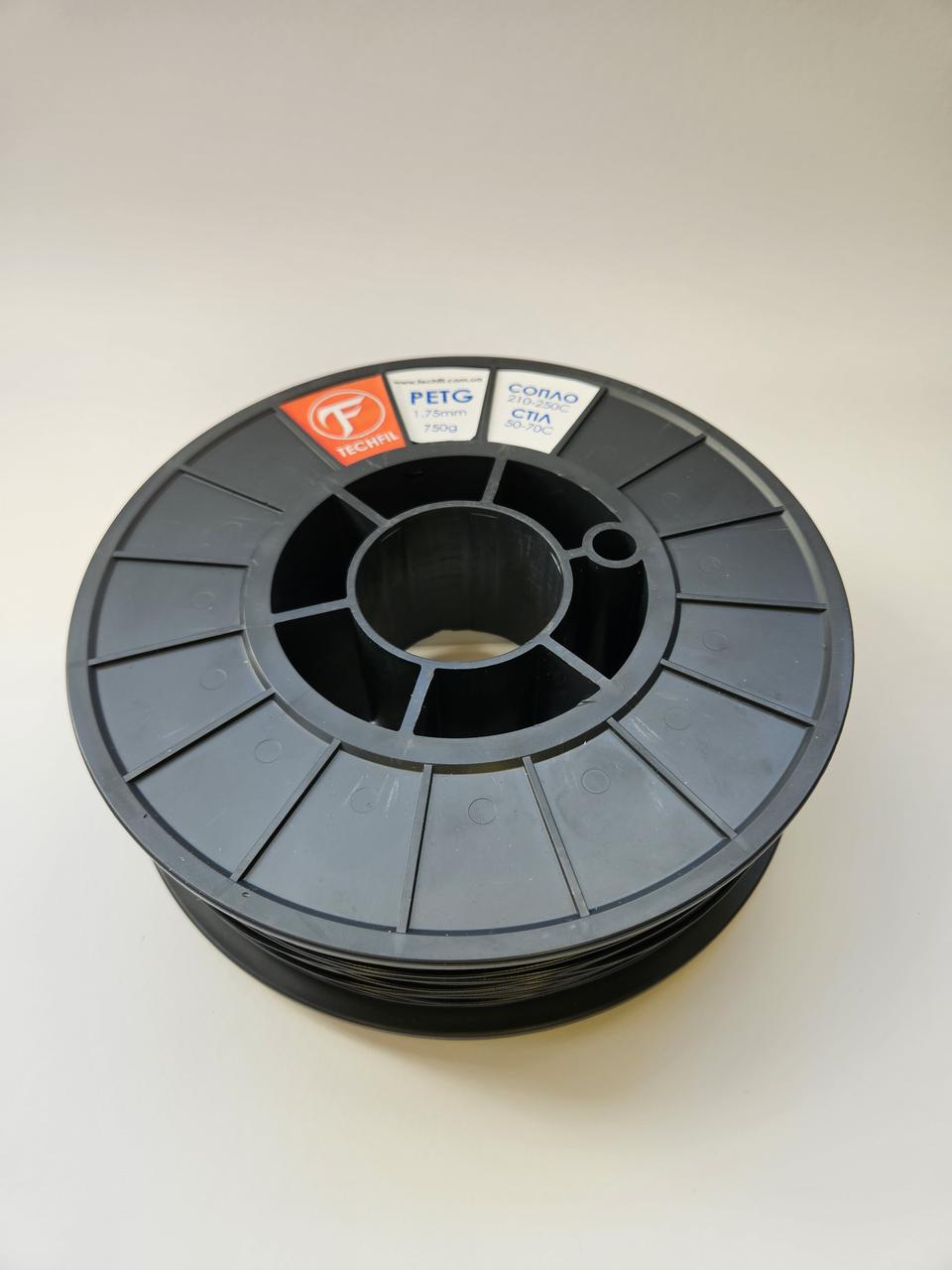 Нить для 3D печати PETG Techfil марка 074 1,75 мм Черный - фото 4 Нить для 3D печати PETG Techfil марка 074 1,75 мм Черный - фото 4