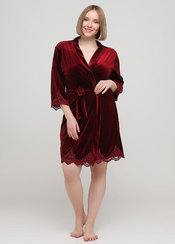 Халат Miss Lolita 2XL Бордовый (1001-06)