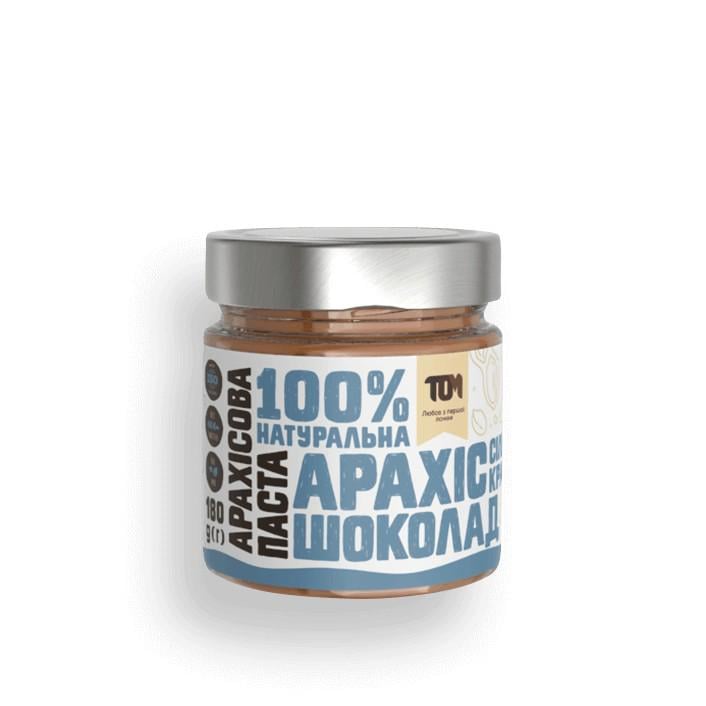 Арахисовая паста ТОМ кранч с шоколадом и солью 180 г