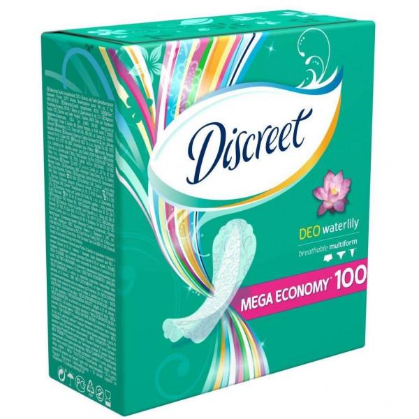 Прокладки щоденні Discreet Deo & Водяна лілія 100 шт.