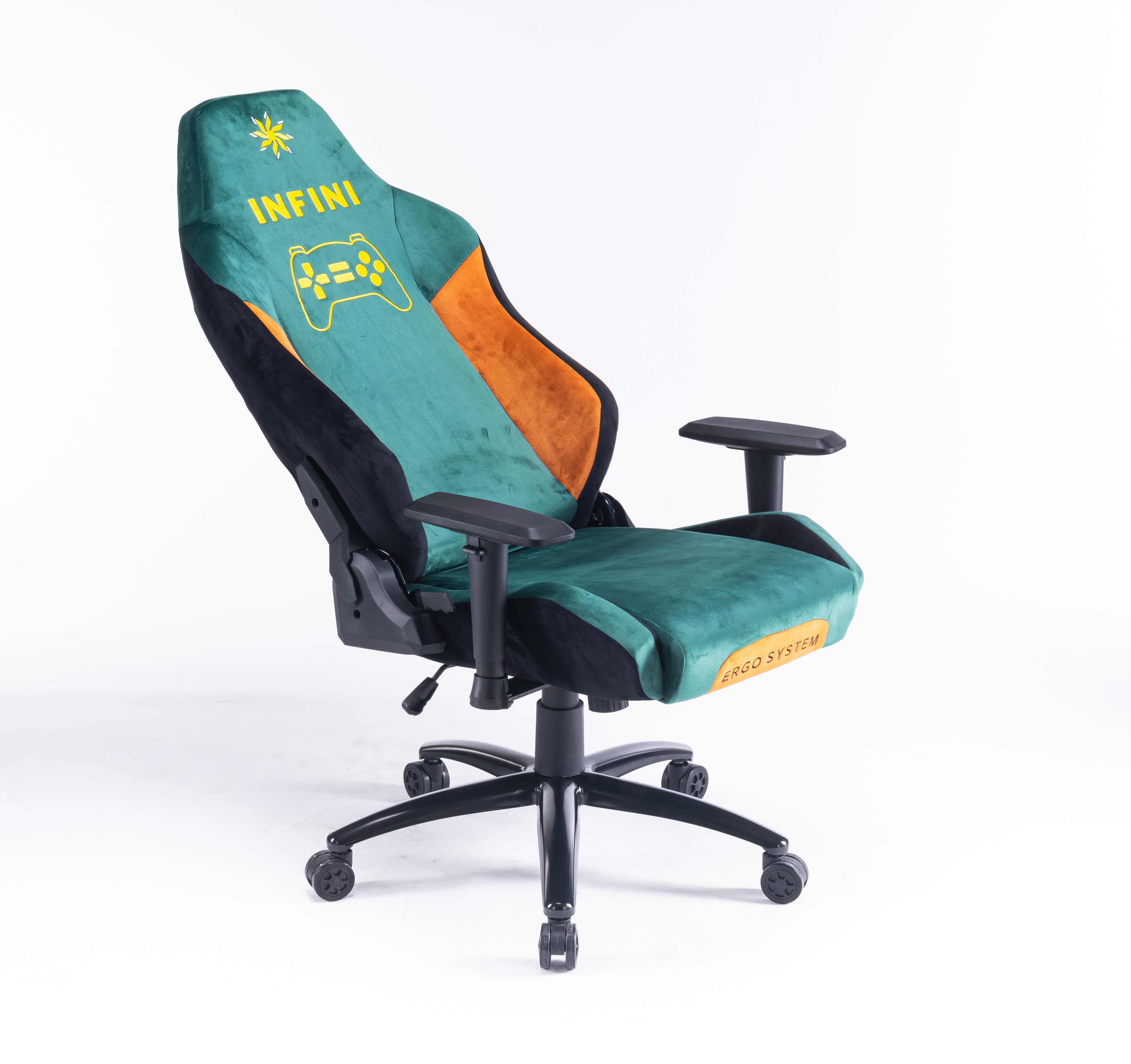 Комп'ютерне крісло Ergo System G20і з тканини Зелено-жовтий - фото 5 Комп'ютерне крісло Ergo System G20і з тканини Зелено-жовтий - фото 5