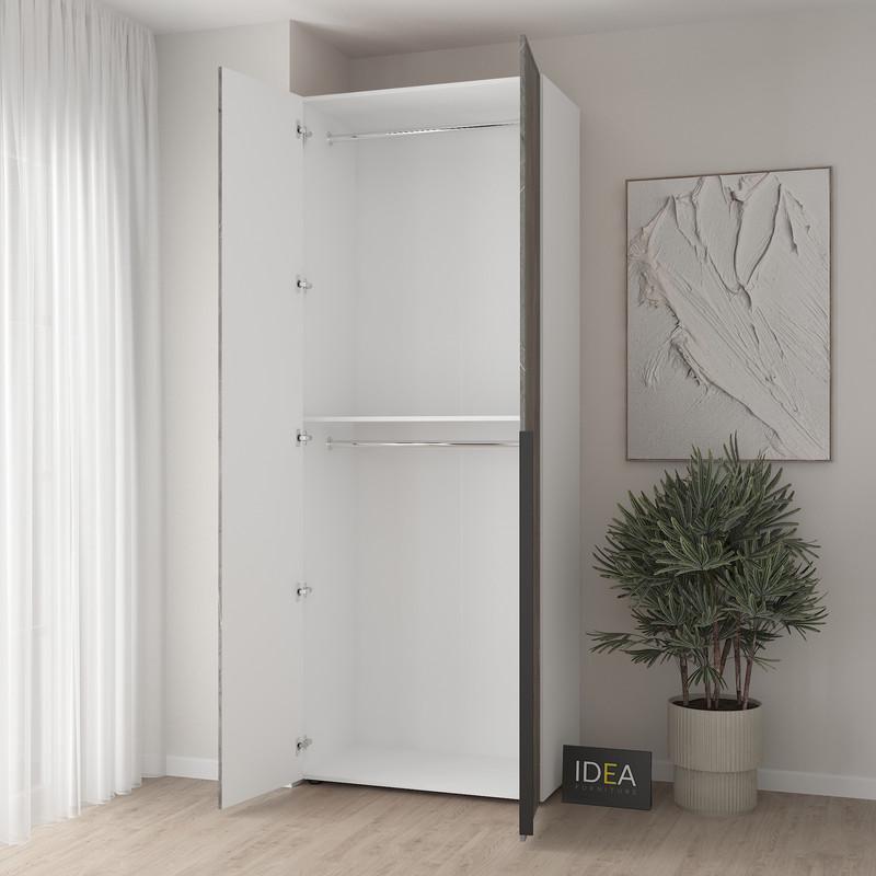 Шафа для одягу Idea С-7.1 з двома штангами Білий/юпітер (1802) - фото 2 Шафа для одягу Idea С-7.1 з двома штангами Білий/юпітер (1802) - фото 2