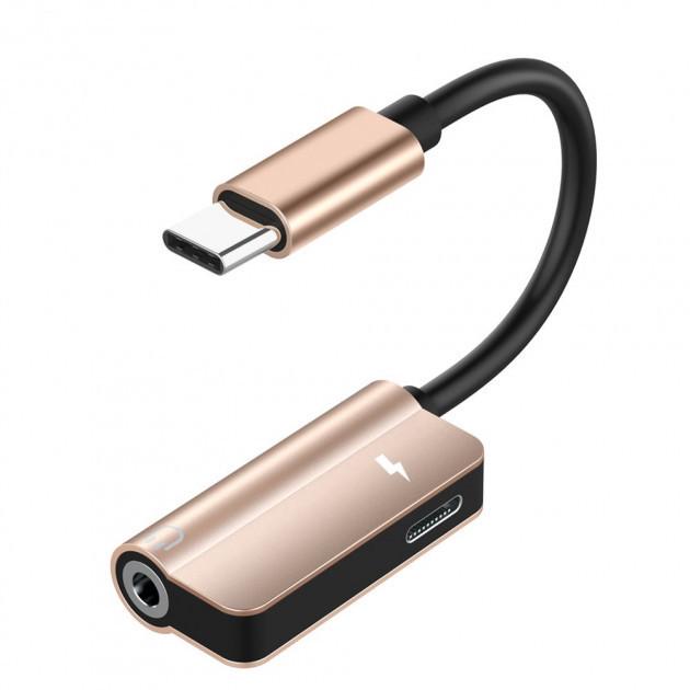 Адаптер Alitek USB type-C male - 3,5 мм + USB type-C female (1134294659)