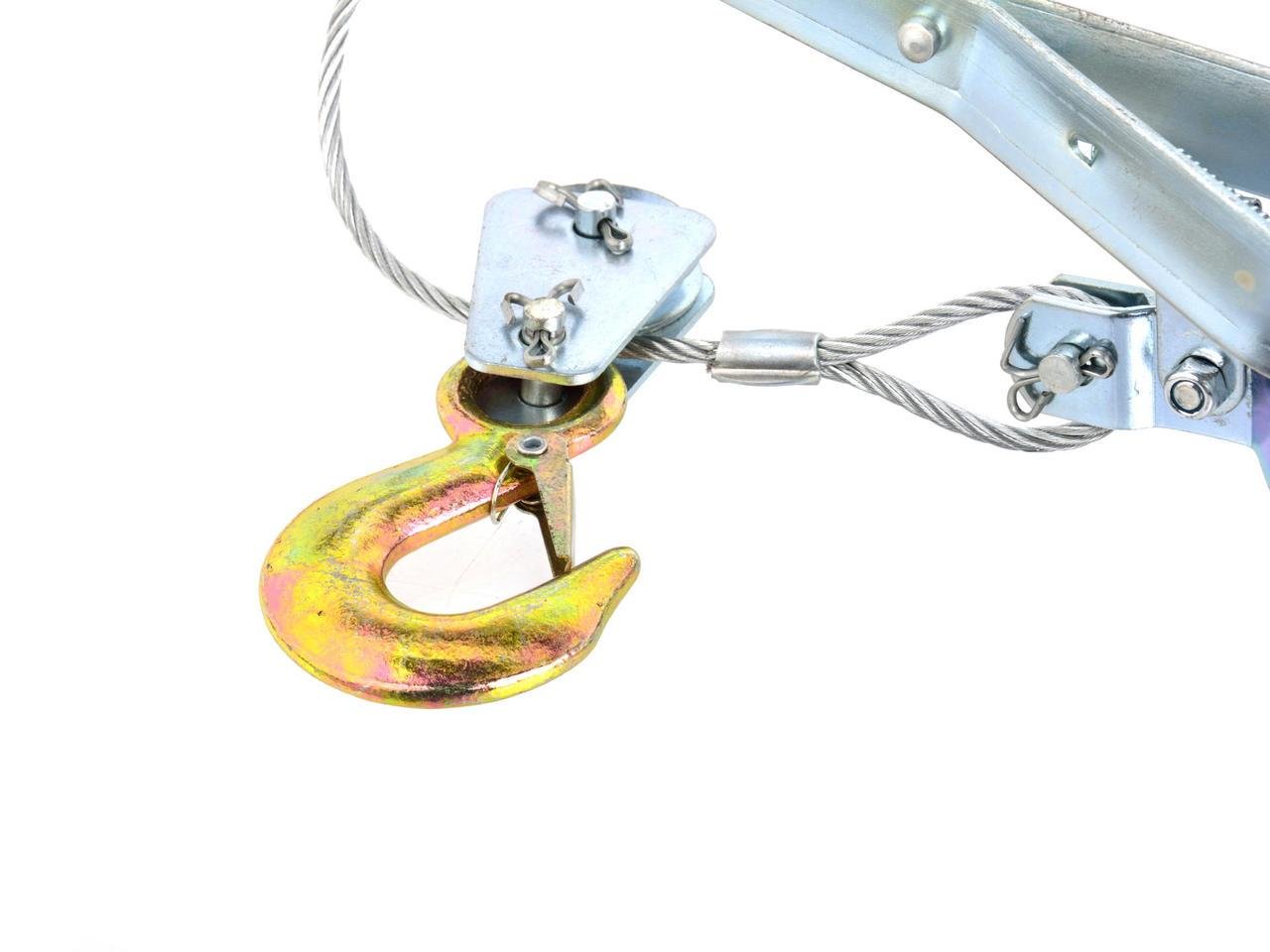 Лебідка GeKo ручна важільна горизонтальна на трос тягою 2 тони 2,5 м (G01072) - фото 6 Лебідка GeKo ручна важільна горизонтальна на трос тягою 2 тони 2,5 м (G01072) - фото 6