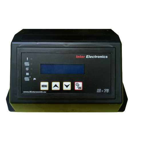 Автоматика для твердопаливних котлів Inter Electronics IE-76 v1 T2 до 40 кВт зі шнеком (28414574)