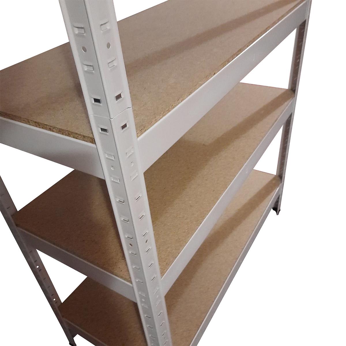 Стеллаж металлический крашенный Меткас МК-2 1800х900х450 мм на 5 полок МДФ Белый - фото 3 Стеллаж металлический крашенный Меткас МК-2 1800х900х450 мм на 5 полок МДФ Белый - фото 3