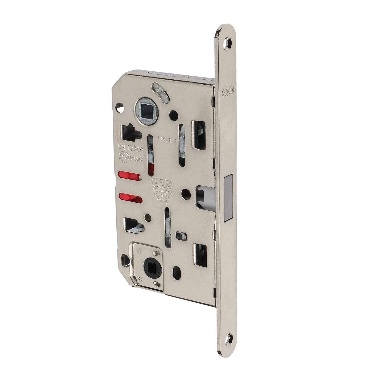 Замок врезной магнитный WC AGB Mediana Polaris XT 96/50 мм Никель (B06102.50.06) Замок врезной магнитный WC AGB Mediana Polaris XT 96/50 мм Никель (B06102.50.06)