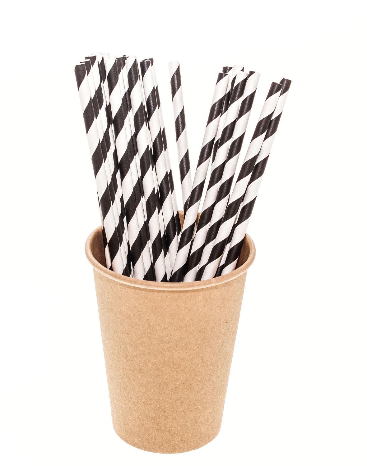 Трубочка для напитков One Chef Диагональ бумажная 8 цветов 200 мм d 6 мм 25 шт. в уп. (51924) - фото 17