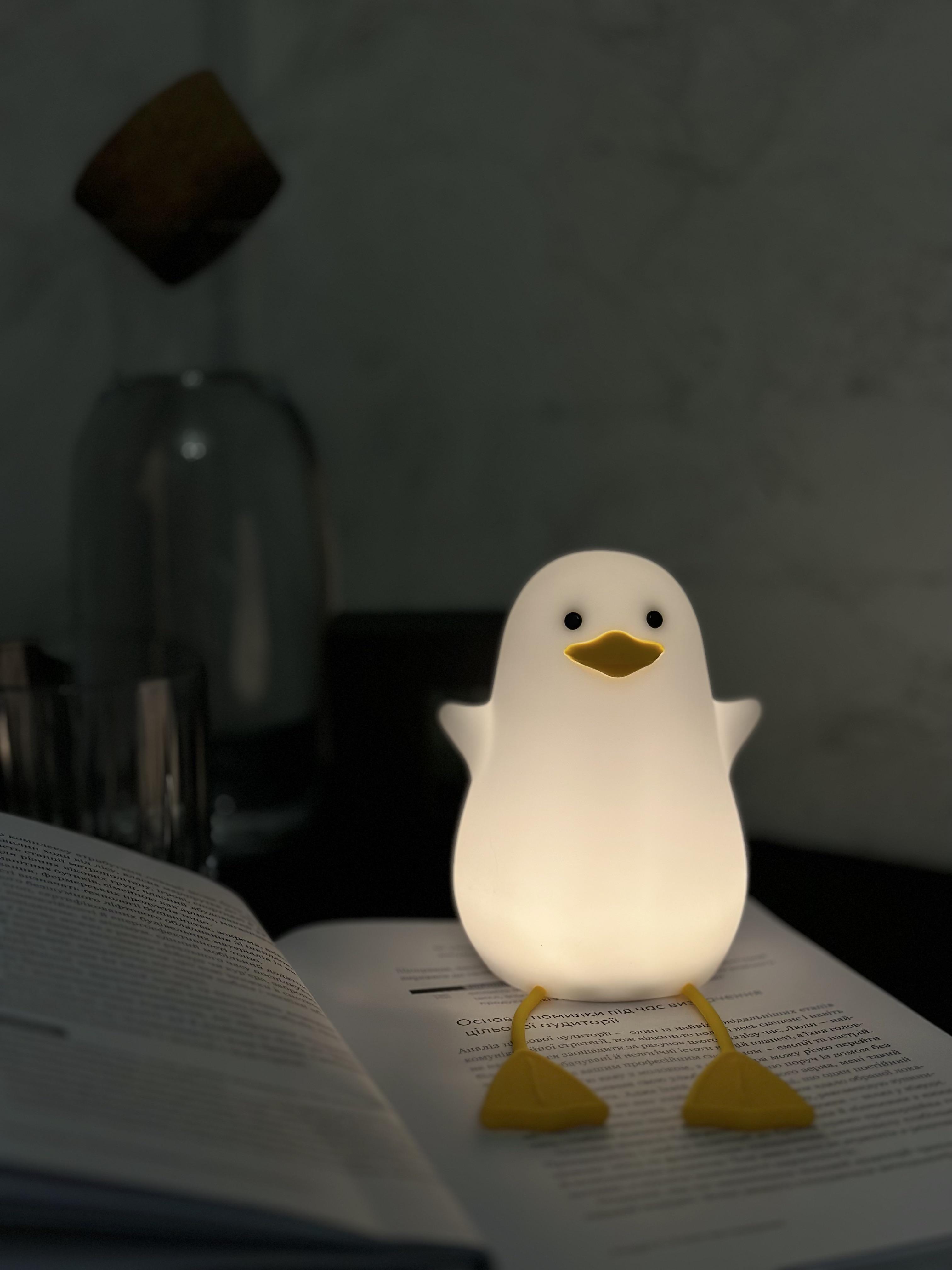 Ночник детский со встроенным аккумулятором Гусь сидит (00173) - фото 2 Ночник детский со встроенным аккумулятором Гусь сидит (00173) - фото 2