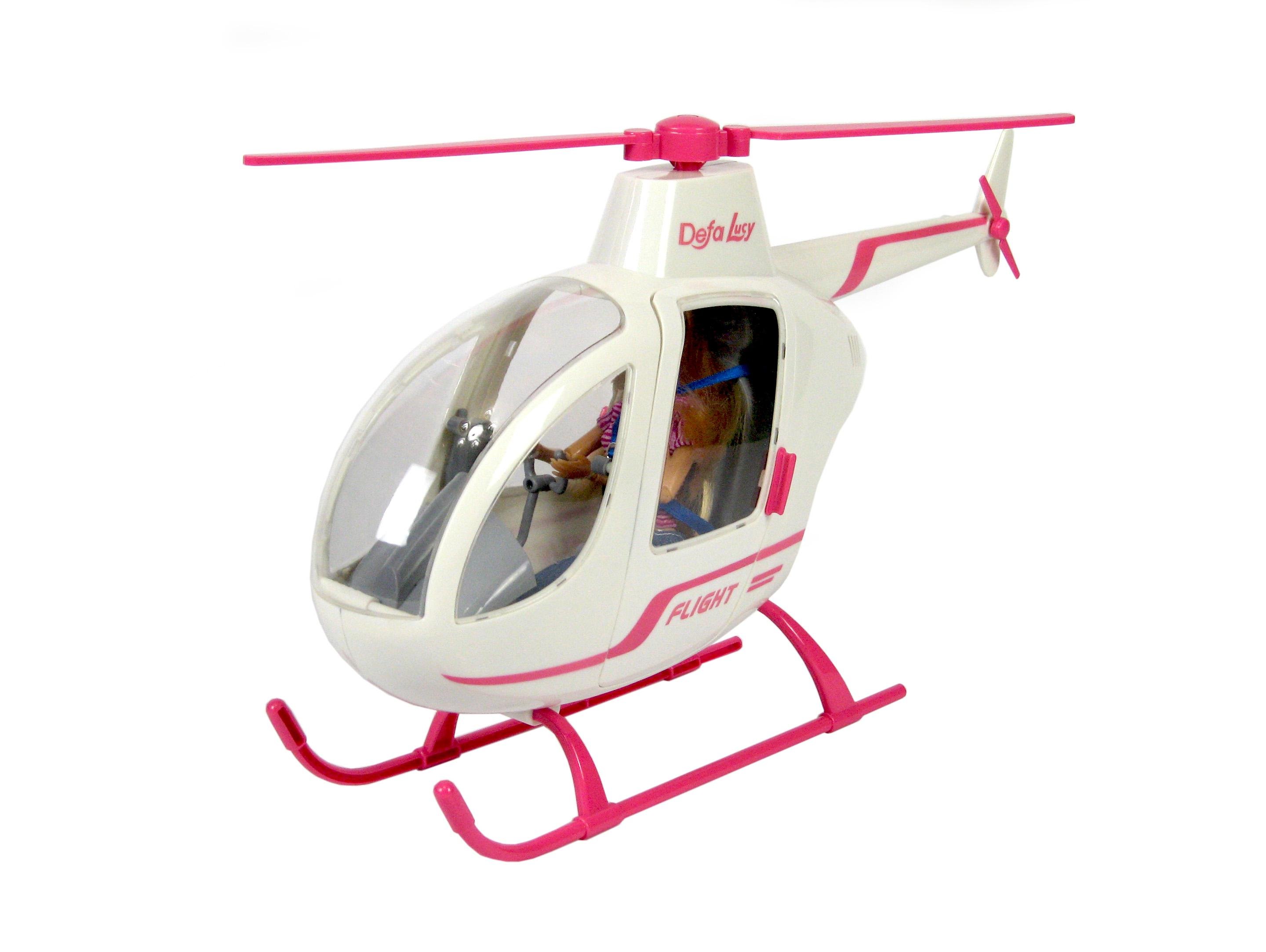 Кукла шарнирная Defa Lucy 8422-B с вертолетом