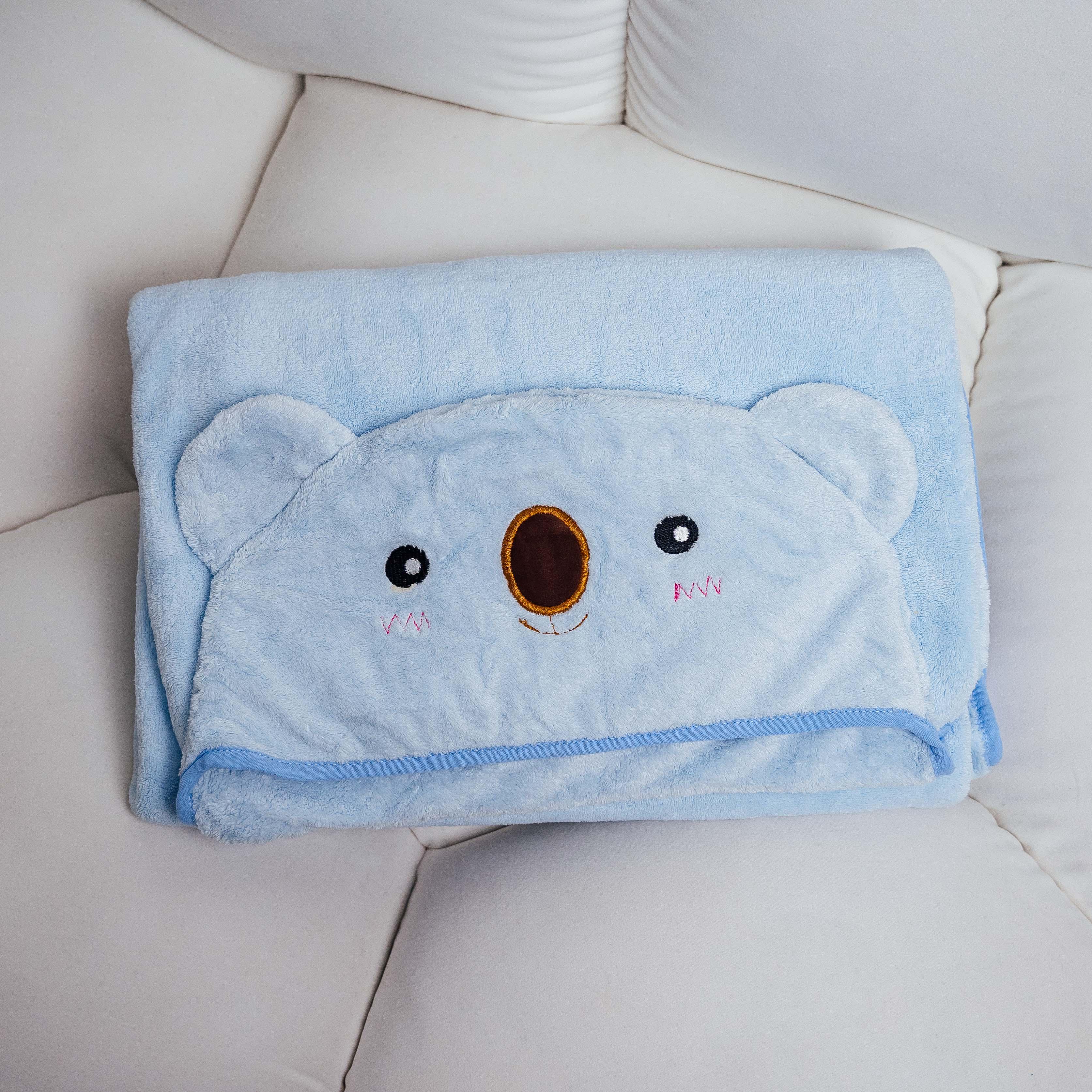 Детское полотенце Koloco Коала 100x140 см Голубой (87199)