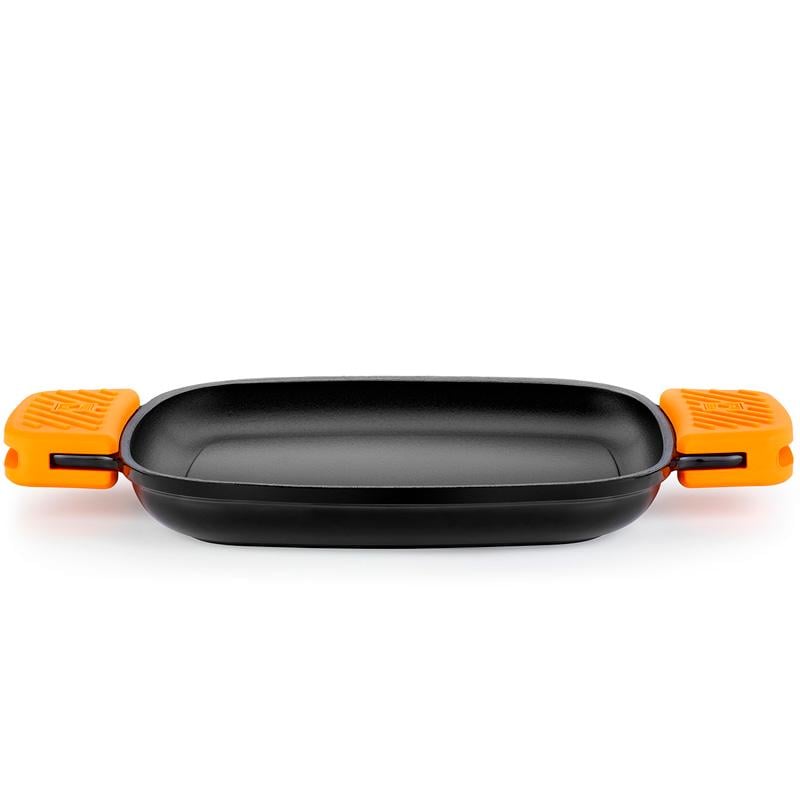 Сковорідка чавунна для грилю Bra Efficient Iron 24х24 см (101005510) - фото 4