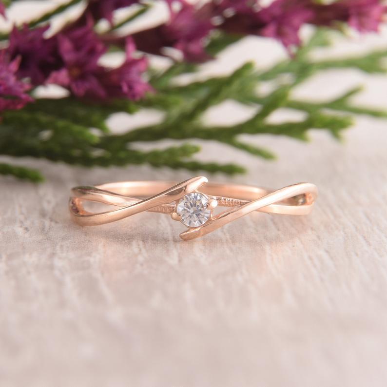 Каблучка золота з фіанітом (2249140048)