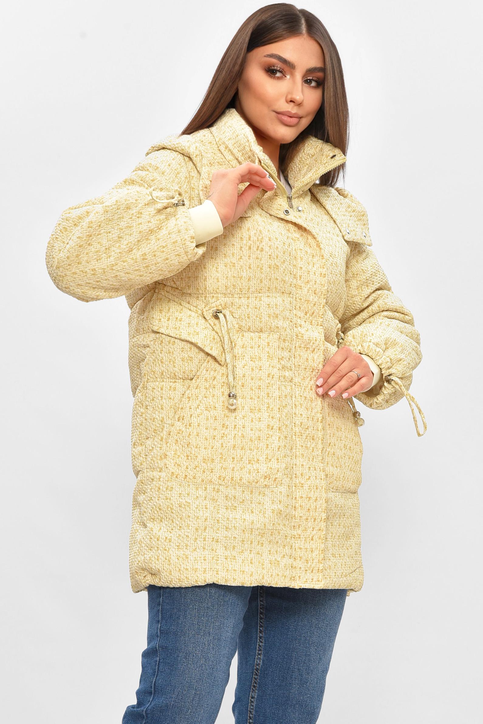 Куртка жіноча демісезонна L Світло-жовтий (206070) - фото 2 Куртка жіноча демісезонна L Світло-жовтий (206070) - фото 2