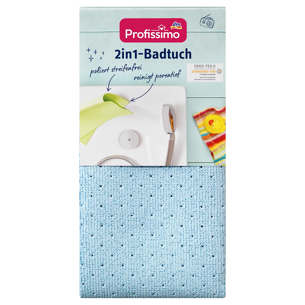 Салфетка Profissimo 2in1-Badtuch для уборки ванной 1 шт. (EPI-15102025-1446)