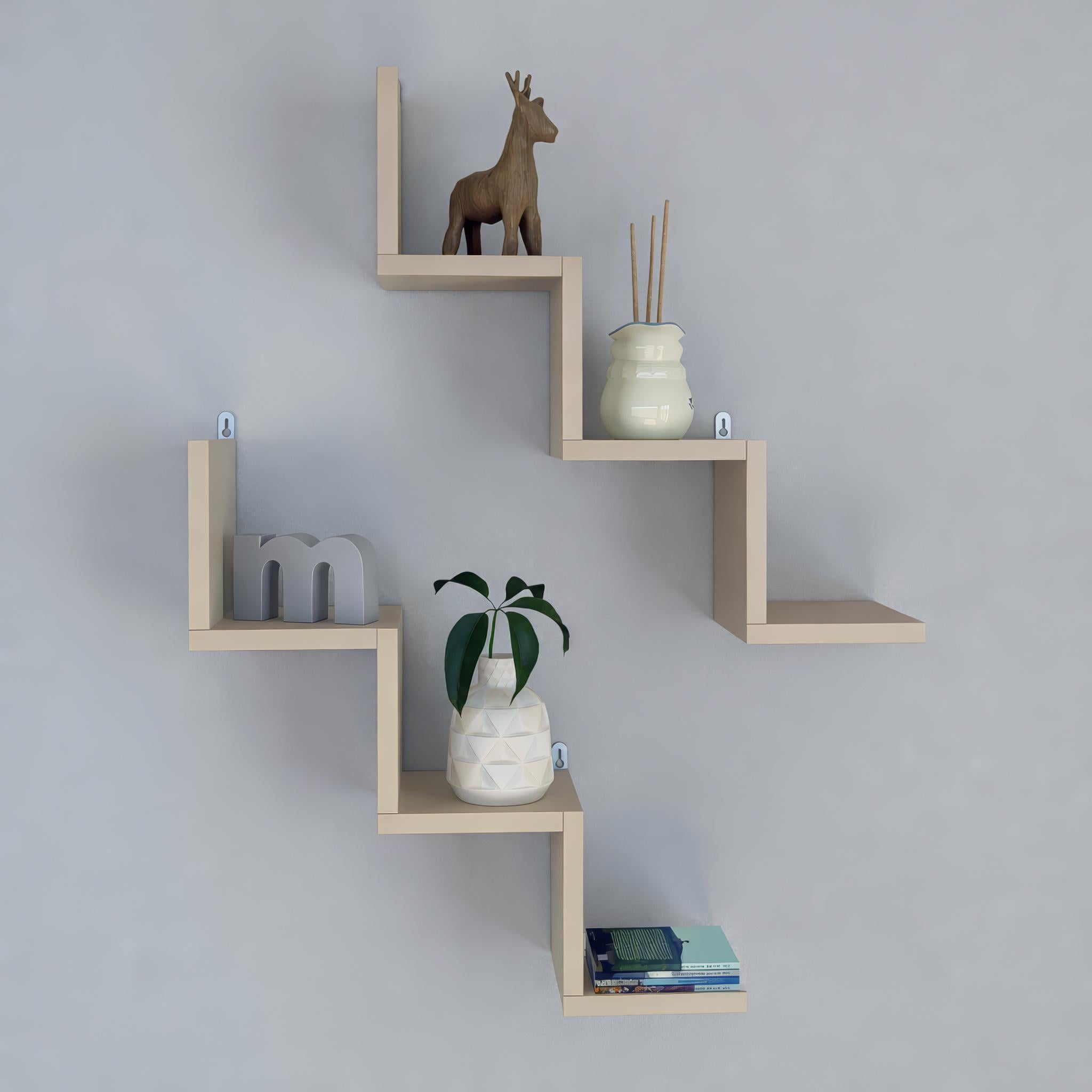 Комплект полочек навесных FH-Oslo для кних и декора 2 шт. 650х470х150 мм Кашемир (33503257)