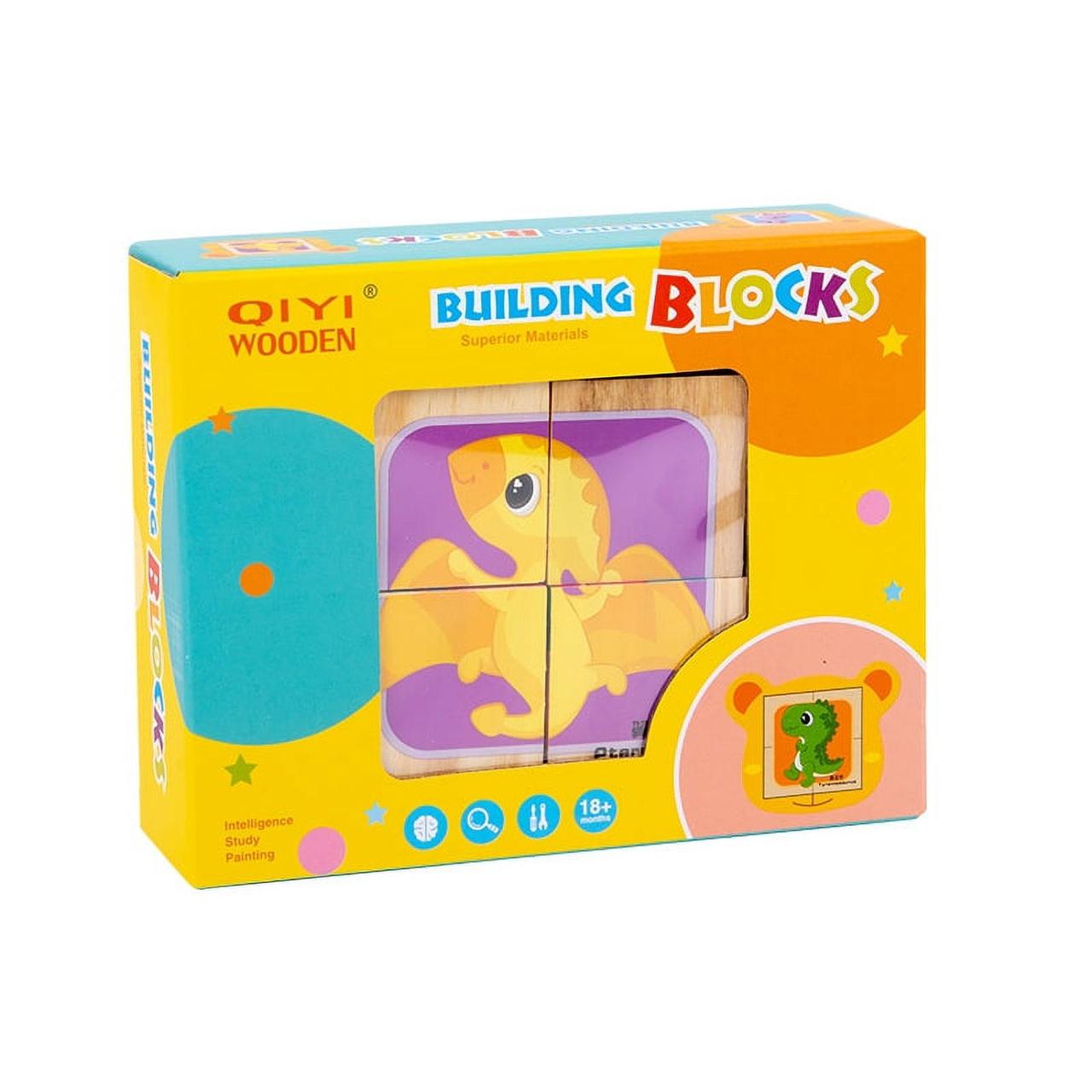 Іграшка розвиваюча Кубики-пазл Динозаври (2455294533) - фото 2 Іграшка розвиваюча Кубики-пазл Динозаври (2455294533) - фото 2