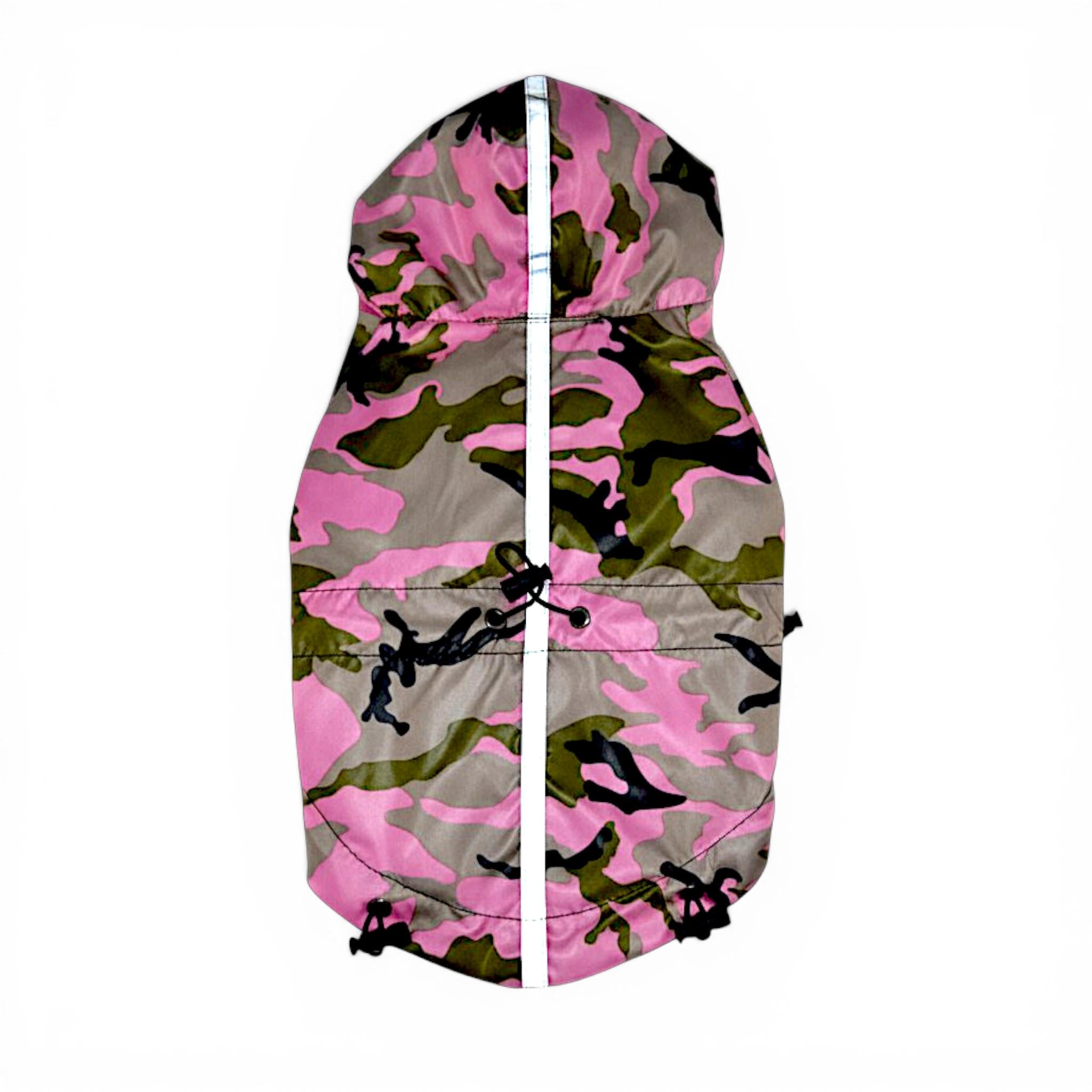 Дождевик с капюшоном для собак мелких пород бишон/шпиц/мальтипа M принт (1009)