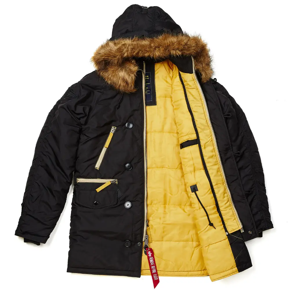 Куртка аляска Alpha Industries N-3B Inclement Parka 3XL Black (MJN44512C1B3XL) - фото 7