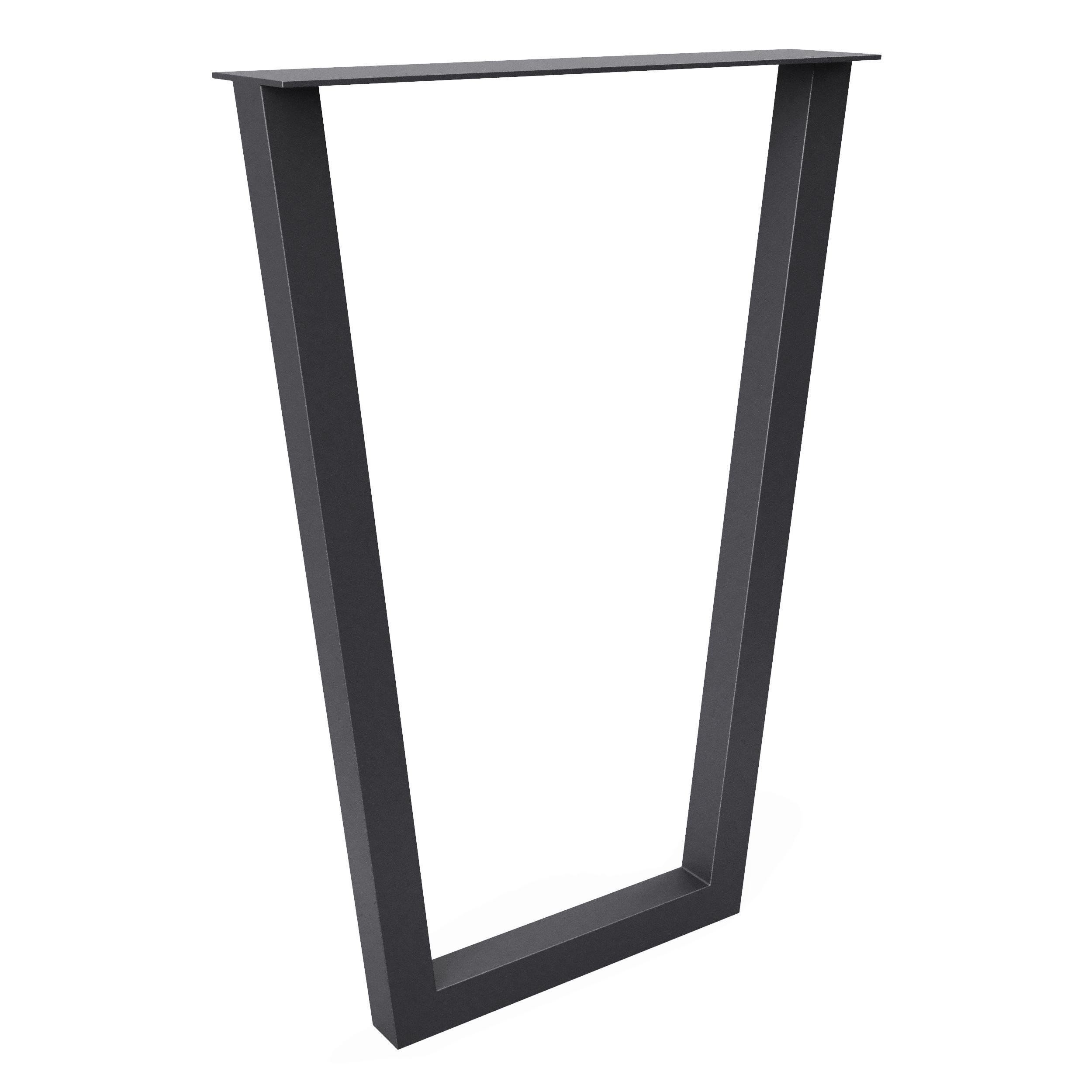 Комплект опор для столу з металу 500х100 мм H 730 мм 2 шт. Чорний (1053) - фото 3 Комплект опор для столу з металу 500х100 мм H 730 мм 2 шт. Чорний (1053) - фото 3