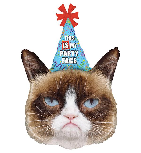 Воздушный шар Grumpy cat 50x73 см (135495)