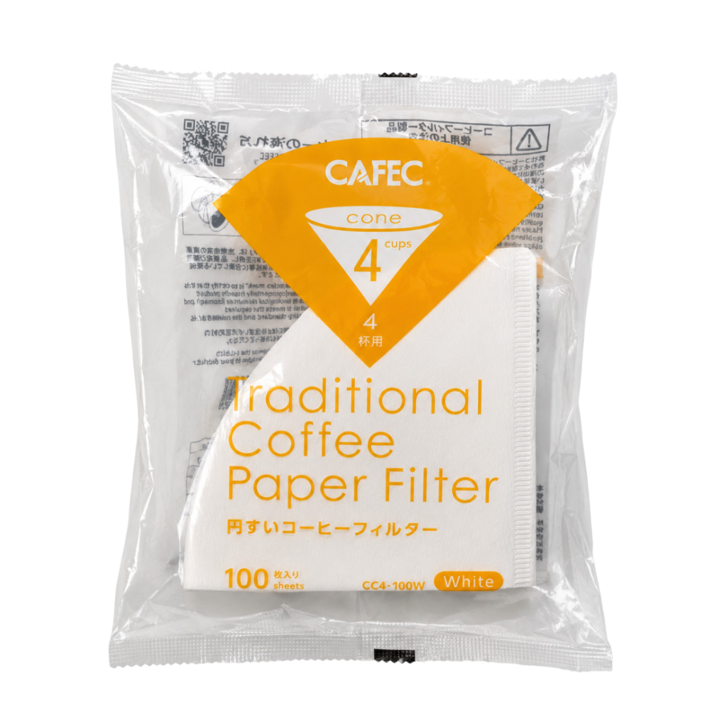 Фильтры бумажные Cafec Traditional Filter Paper Cup4 100 шт.