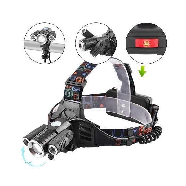 Фонарь налобный W602-T6-2XPE Bike 2x18650 с велокреплением (ws91315) - фото 5 Фонарь налобный W602-T6-2XPE Bike 2x18650 с велокреплением (ws91315) - фото 5