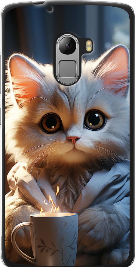 Чехол на Lenovo A7010 White cat (5646u-232-42517)