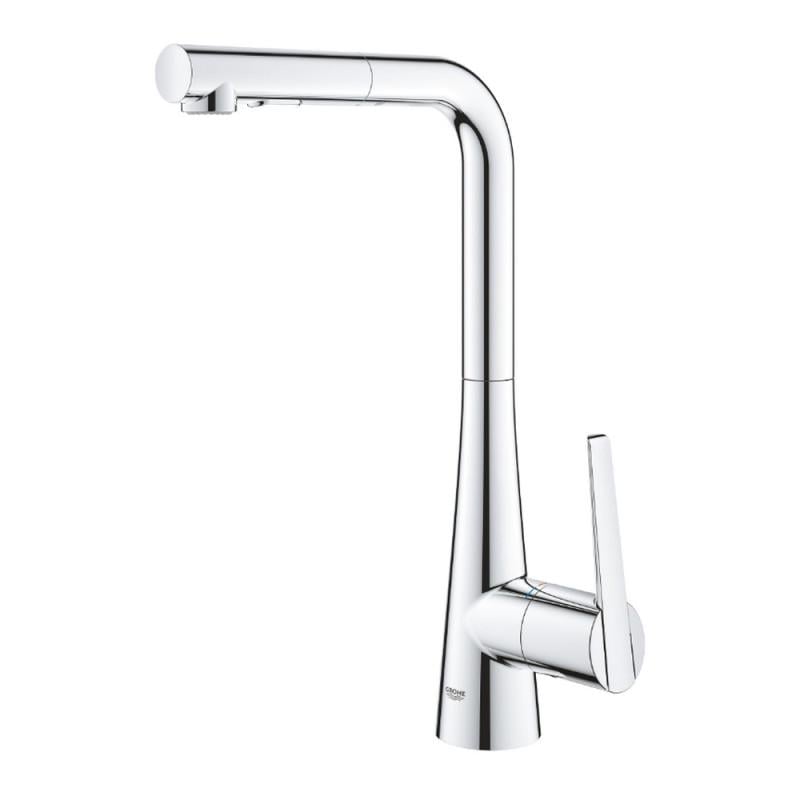 Кухонный смеситель с выдвижным изливом Grohe Zedra 32553002 Хром (68725)