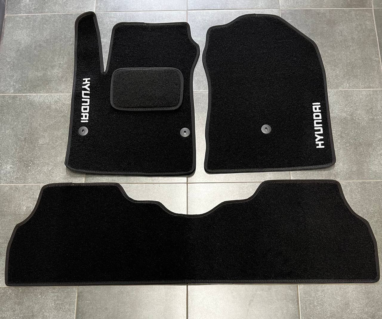 Коврики автомобильные ворсовые в салон для Hyundai Kona електро 2018-н. в.