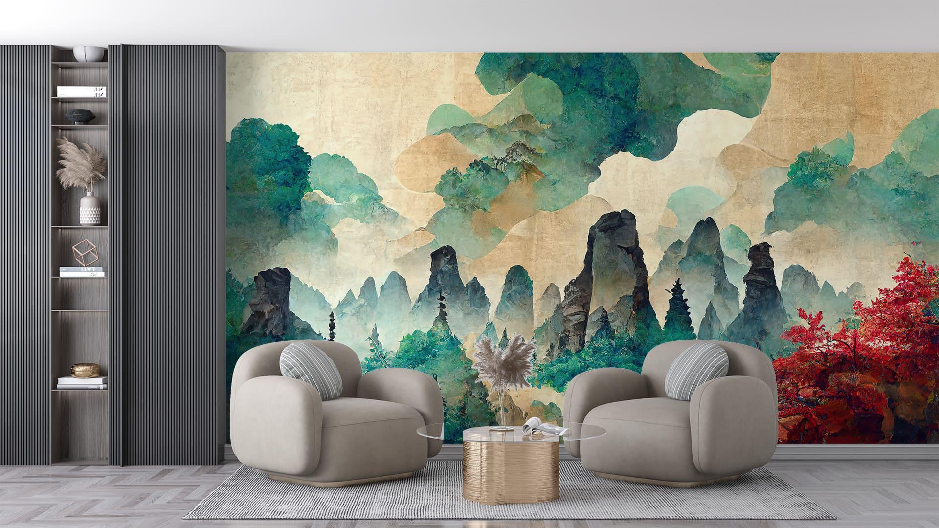 Фотообои флизелиновые Styleo Print-walls Пейзаж в движении 0697 350х270 см (Pw-0697/3)