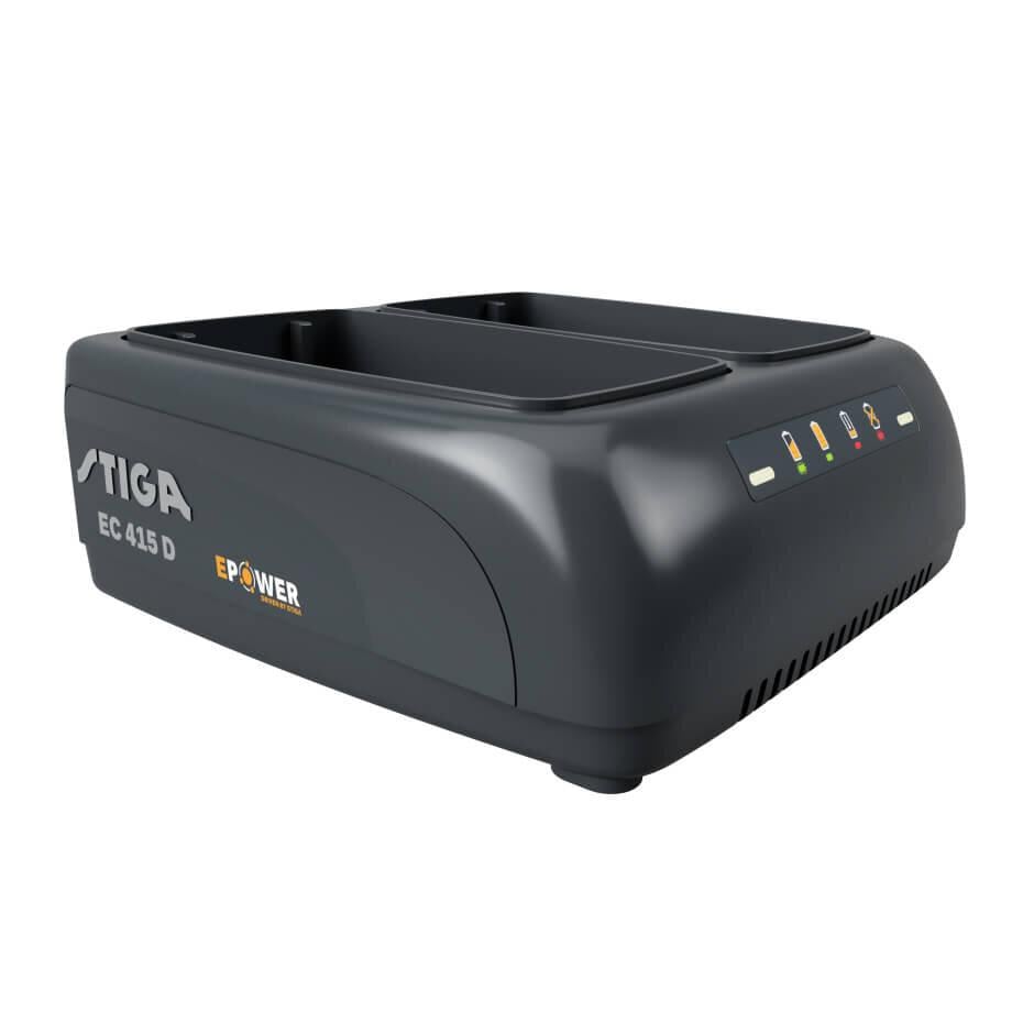 Зарядний пристрій Stiga EC415D E-Power 48V 1,5A подвійний для літій-іонних акумуляторів (626642) Зарядний пристрій Stiga EC415D E-Power 48V 1,5A подвійний для літій-іонних акумуляторів (626642)