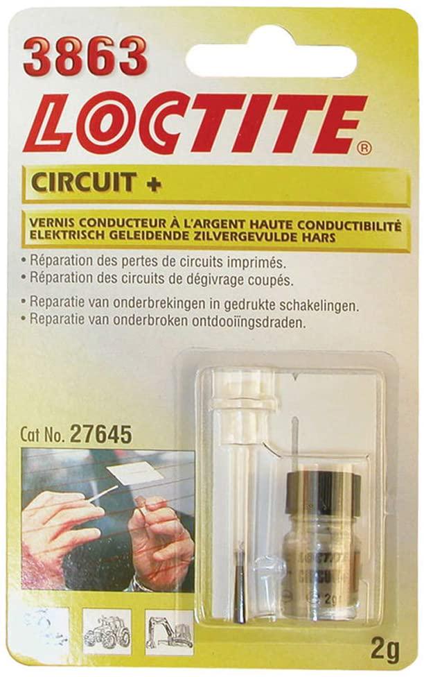 Клей токопроводящий LOCTITE 3863 Circuit+ ремонт нитей обогрева заднего стекла 2 г (L386320)