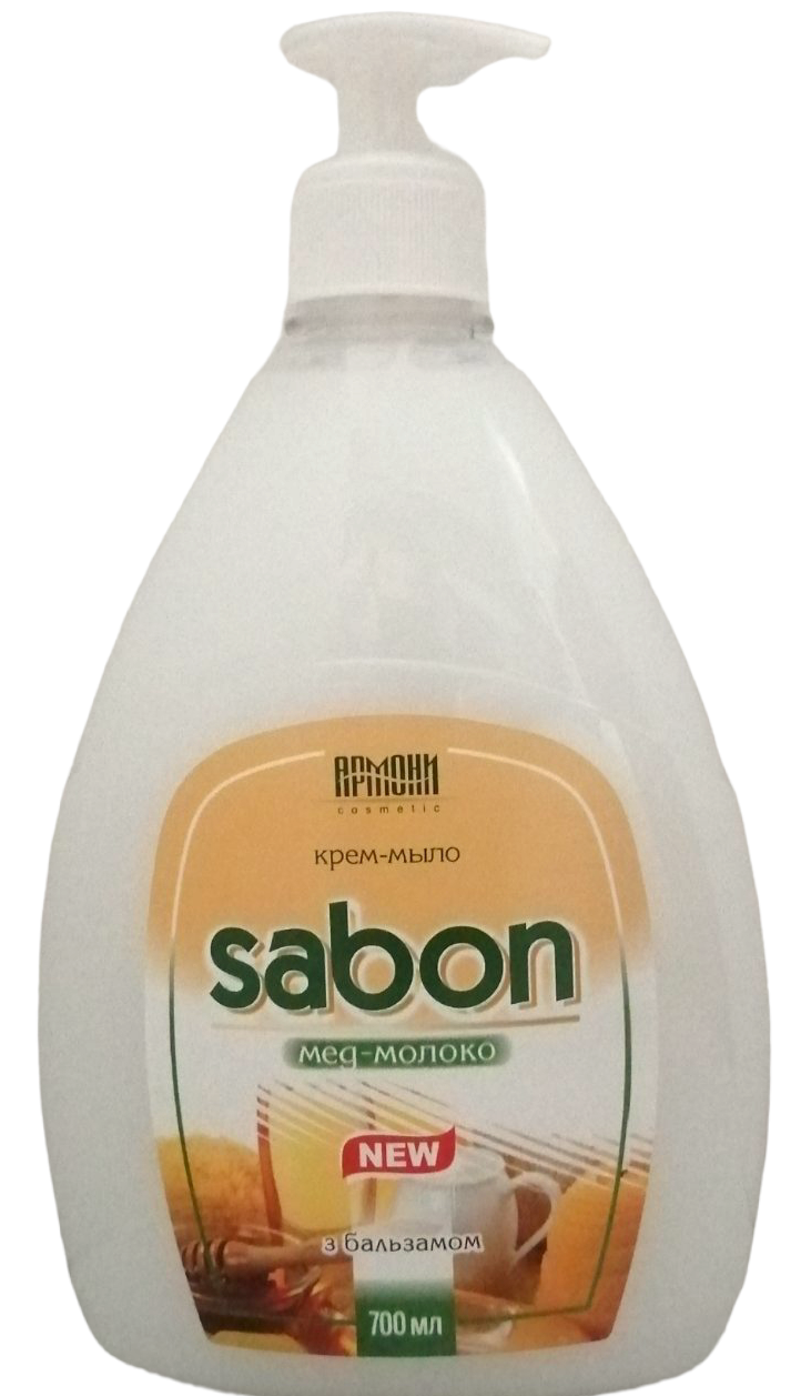 Жидкое крем-мыло Армони Sabon Мед и Молоко с дозатором 700 мл