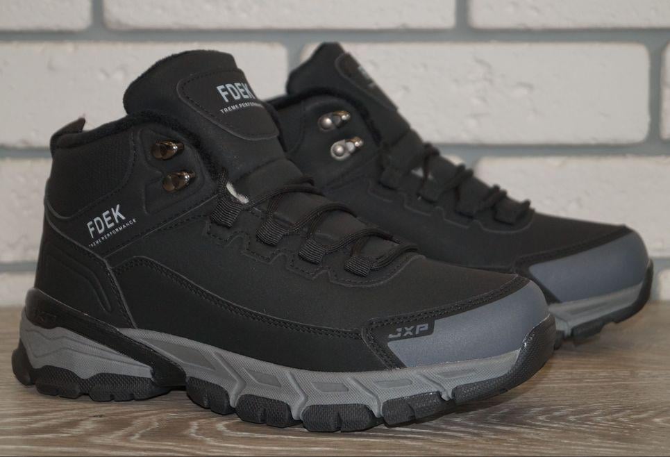 Черевики зимові підліткові FDEK р. 38 24,5 см Чорний/Сірий (31544-38) - фото 2 Черевики зимові підліткові FDEK р. 38 24,5 см Чорний/Сірий (31544-38) - фото 2