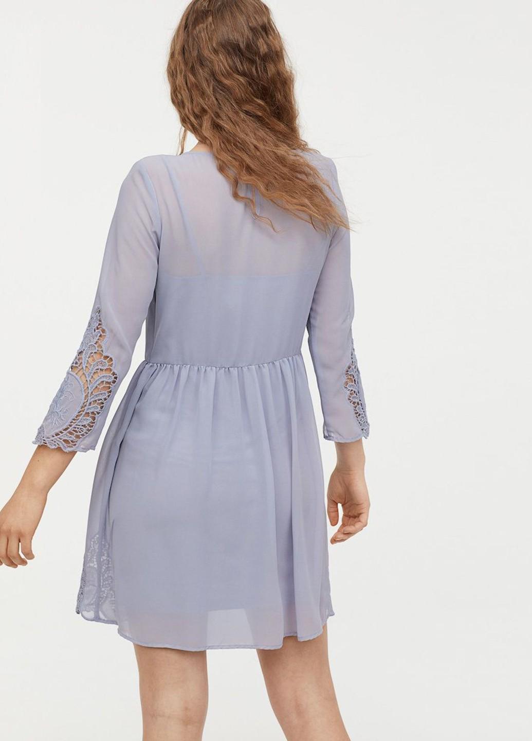 Платье H&M р. 36 Голубой (7301539b52) - фото 2 Платье H&M р. 36 Голубой (7301539b52) - фото 2