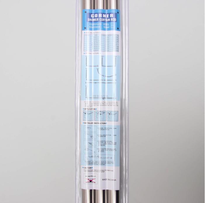 Карниз для ванной комнаты 3 трубы Хромированный (8 Vin Kha) - фото 6 Карниз для ванной комнаты 3 трубы Хромированный (8 Vin Kha) - фото 6