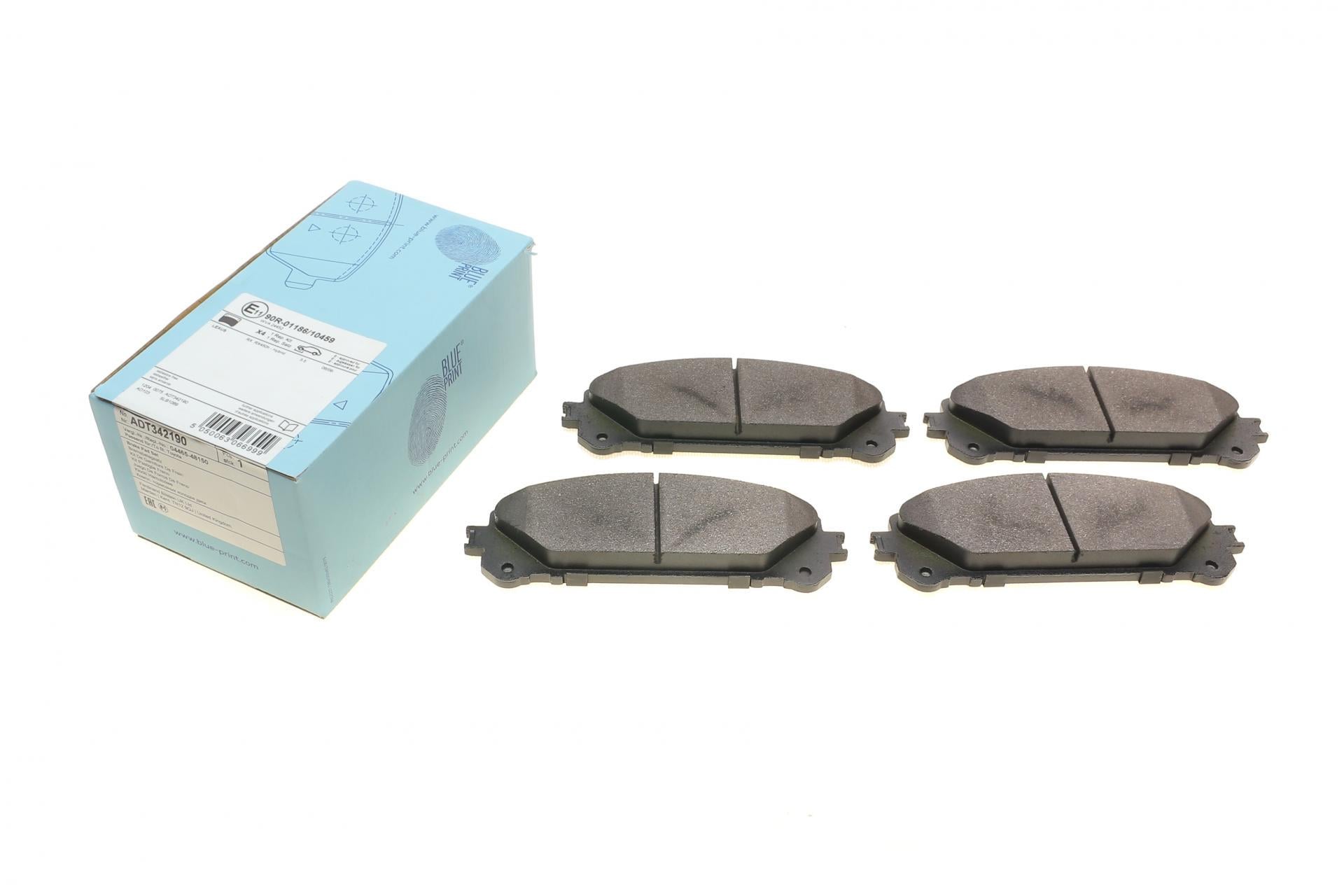 Колодки тормозные передние BLUE PRINT ADT342190 Toyota Highlander 07-