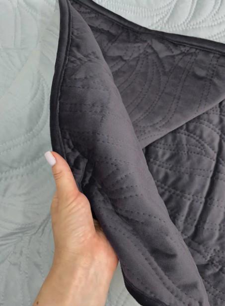 Покрывало двухстороннее Decorator Ultra Sonic Microfiber 220х240 см Графитовый (85-037) - фото 3