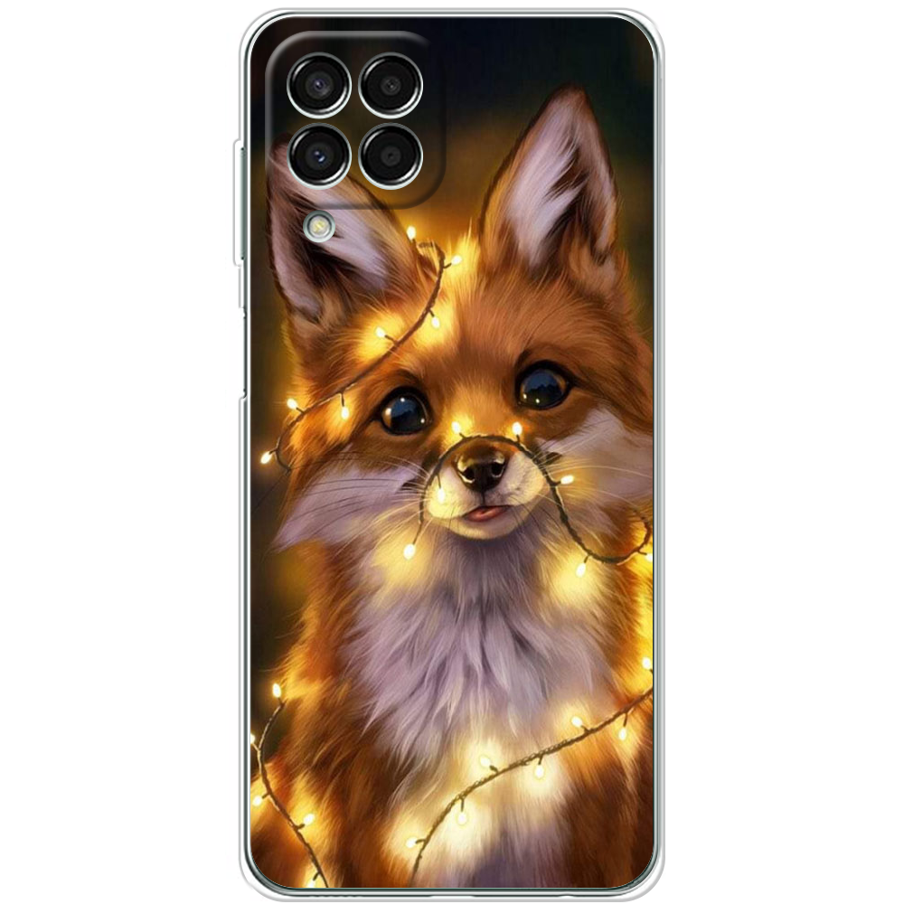 Чехол BoxFace Samsung Galaxy M33 5G (M336) Рождественская лиса Прозрачный силикон (44472-up2399-44472)