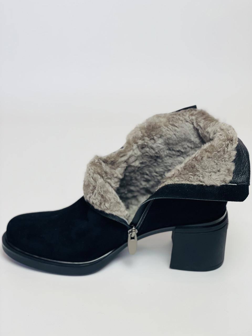 Ботильоны женские зимние Polann р. 36 23.5 см Черный (2715) - фото 4 Ботильоны женские зимние Polann р. 36 23.5 см Черный (2715) - фото 4