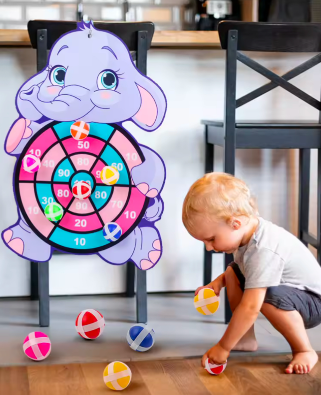 Дартс дитячий кульками на липучках Слон (25) - фото 3