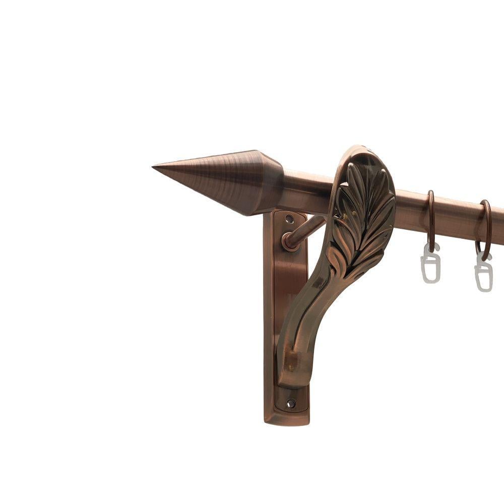 Карниз для штор Orvit Конео однорядный гладкий 25 мм 300 см Античная медь (00-00016297)