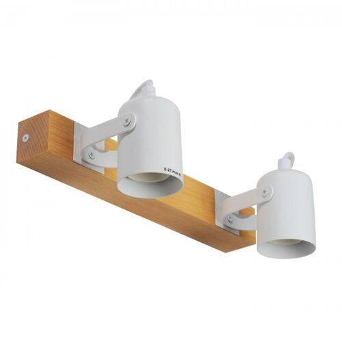Спот настенно-потолочный ETRON 1-EDR-8603 WoodLine Spot GU10 2x35 Вт Натуральный/Белый (63632)